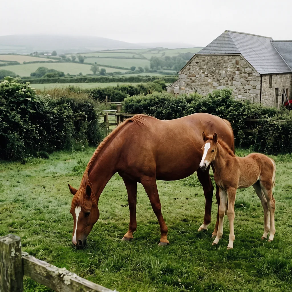 Élevage de chevaux au Au Joyeux Bourrin, Blond
